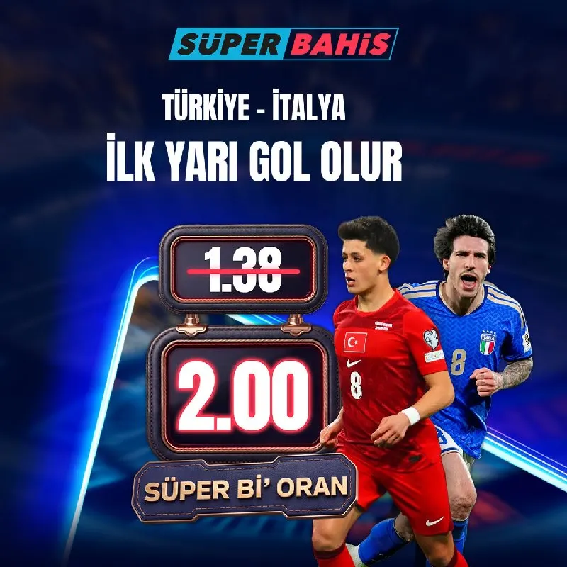 😙💄🧵🐔#Süperbahis #SüperbahisGüncelGiriş 🇹🇷 TÜRKİYE - İTALYA'DA SÜPER Bİ’ ORAN! ⚽️ İlk Yarı…