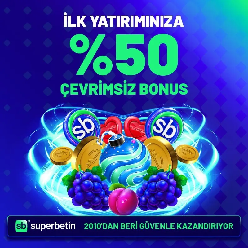 🎰 İLK YATIRIMINA ÖZEL %50 CASINO BONUSU! 🔥 Superbetin’de ilk yatırımını yap, 500₺’ye…