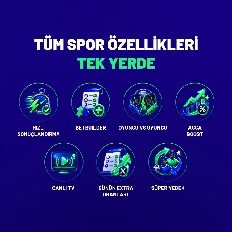⚽️ Tüm Spor Özellikleri Tek Yerde ⚽️ 💰 Superbetin’de kuponlarınıza daha fazla seçenek ve…