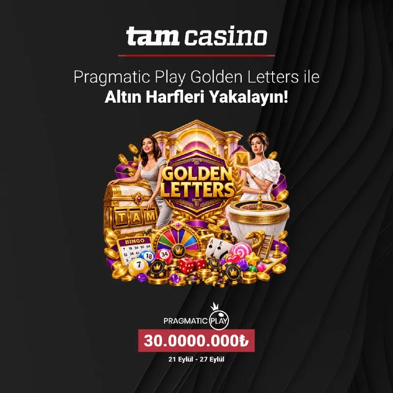 💸 30.000.000 TL ödüllü Pragmatic Live Altın Harfler Yağmuru turnuvası başladı. Canlı…