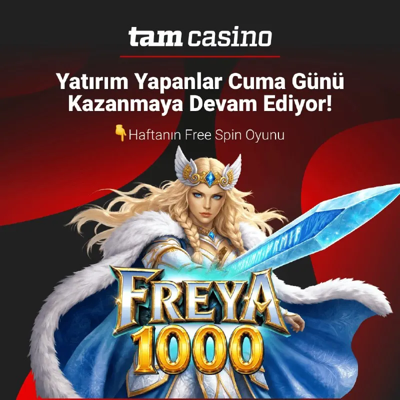 🎉 Bu haftaki aktif üyelerimize özel free spinler Freya 1000 oyununa eklendi…