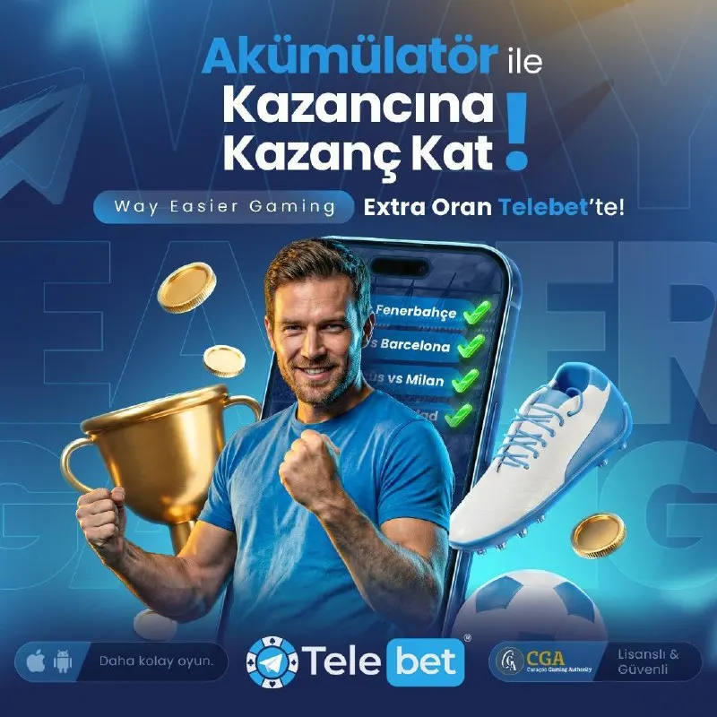 2⃣ Kuponunu Kur, Kazancını Katla! ⚡ Telebet’te akümülatör kuponlar artık daha kazançlı!…