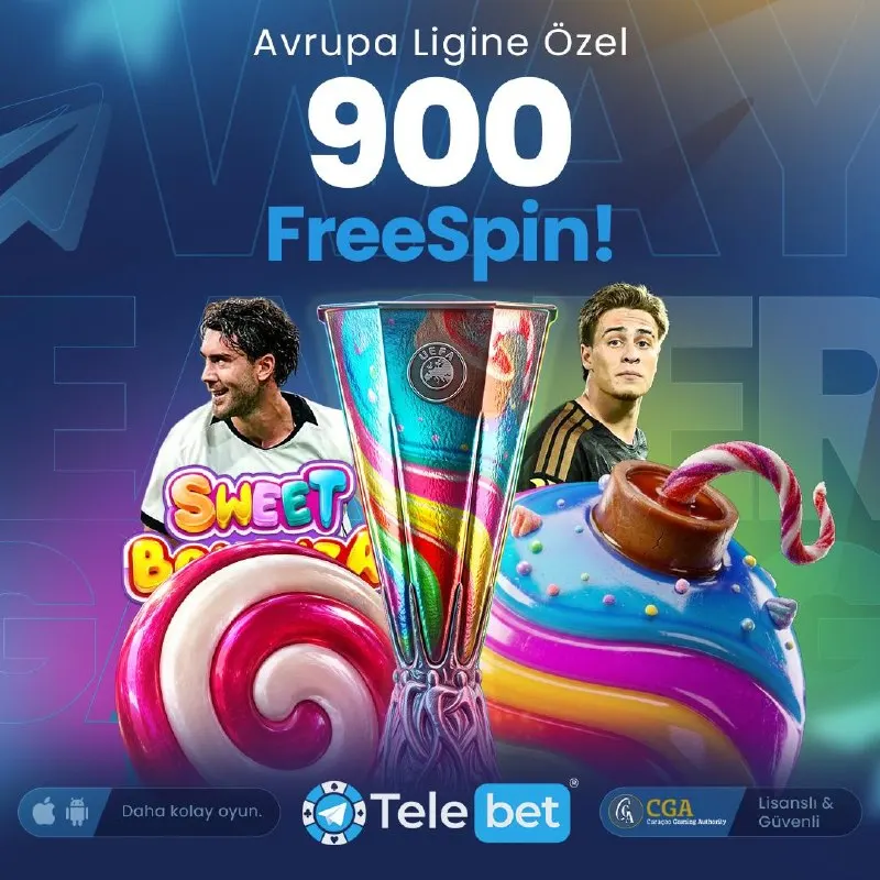 🔥 AVRUPA LİGİ HEYECANI TELEBET’TE! 🏆 Futbolun heyecanı, oyun dünyasının eğlencesiyle…