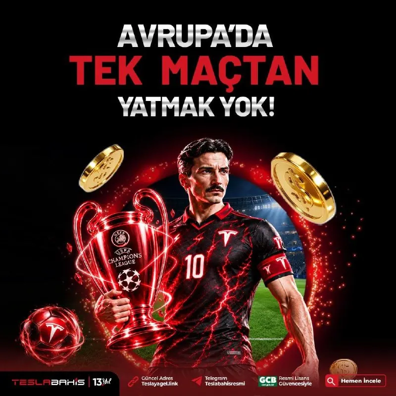 ⚽️ AVRUPA’DA TEK MAÇTAN YATMAK YOK! 💰 🟥 Tek maçtan kuponun bozulmasın, kazanç yolun…