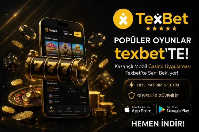 🚀 TEXBET'TE KAZANMAYA HEMEN BAŞLA! 🎰 Popüler slot oyunları ve yüksek oranlar tek…