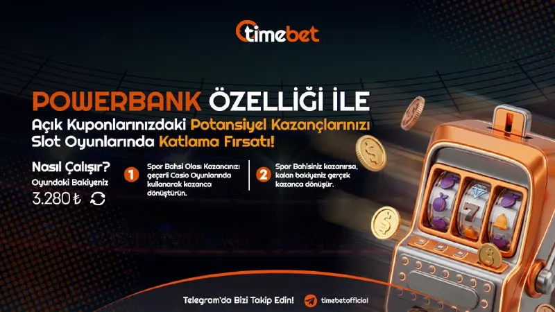 🪙🎰 Spordaki kazançlarınızı Slot oyunlarında katlayın; büyük fırsatı kaçırmayın ! 🤜🤛✌️🖐
