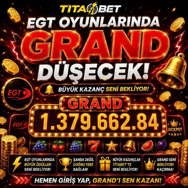 🚨GRAND İÇİN GERİ SAYIM! 🚨 🎰EGT oyunlarında dev ödül zamanı yaklaşıyor! 💰1.379.662 TL’lik…