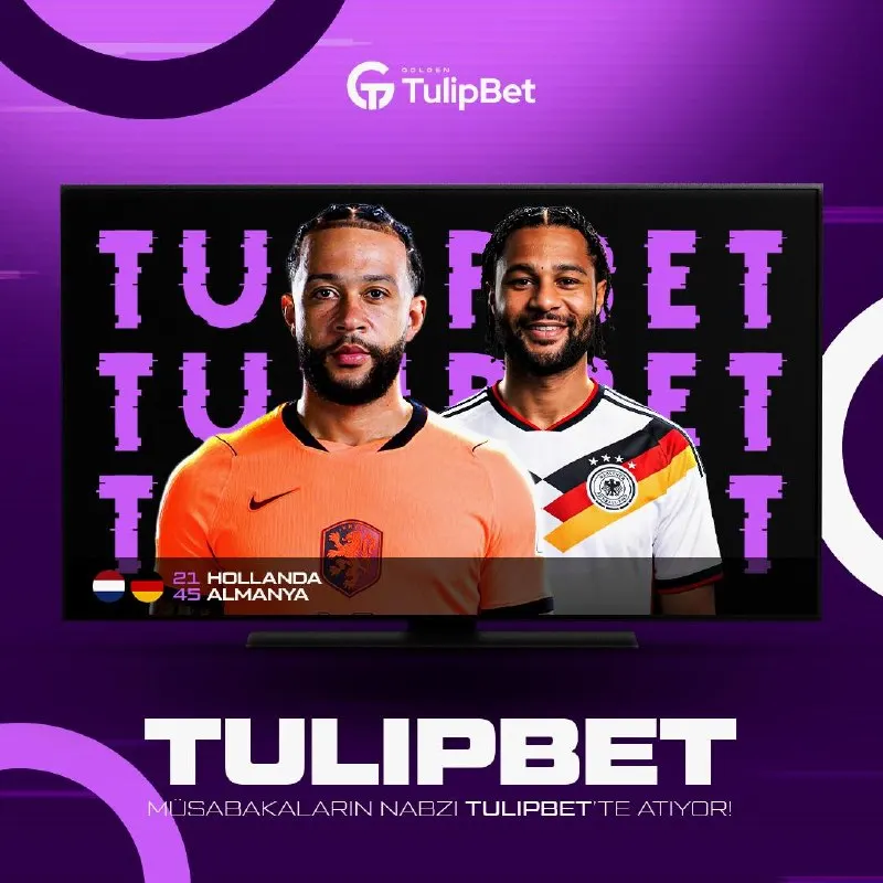 👀 Karşılaşmanın nabzı TulipBet TV’de atıyor! 🔘 HOLLANDA 🆚 ALMANYA 📺 Maç öncesi yorumlar…