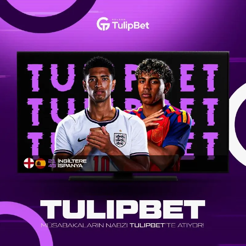 👀 Karşılaşmanın nabzı TulipBet TV’de atıyor! 🔘 İNGİLTERE 🆚 İSPANYA 📺 Maç öncesi yorumlar…