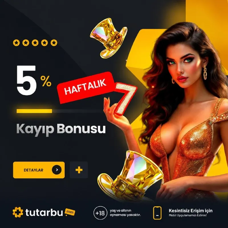 🎁 Tutarbu'da %5 Haftalık Kayıp Bonusu! 😎 Tutarbu’ya gelip tutturmamak olmaz! Anlık kayıp…