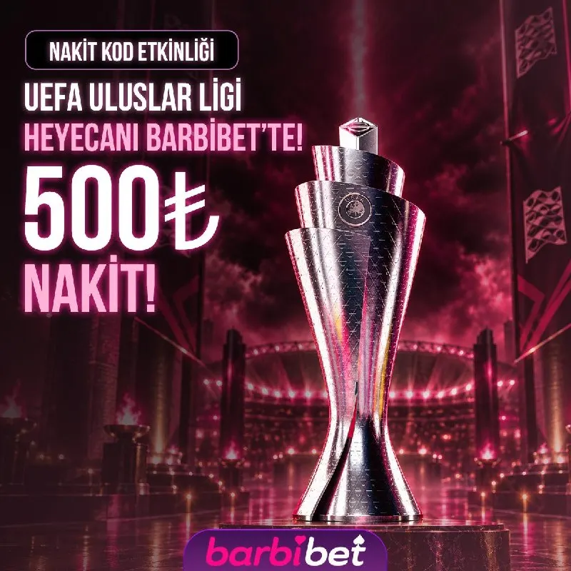 🇪🇺 #BARBİBET'TE UEFA ULUSLAR LİGİ GECESİNDE 500₺ NAKİT HEDİYE! ✅ 🤩🤩🤩🤩🤩 🤩🤩🤩🤩🤩 🔥 Gün…