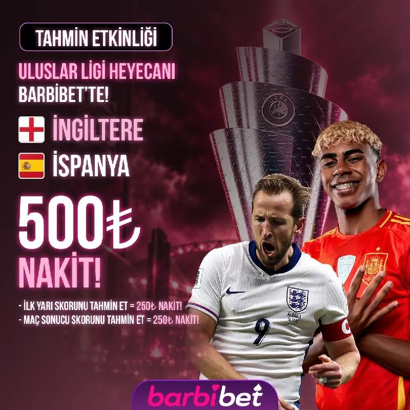 ❤️ #BARBİBET TAHMİN ETKİNLİĞİ! 🔢🔢🔢🅰️🅰️ 🅰️🅰️🅰️🅰️🅰️ 🇪🇺 İngiltere ile İspanya, UEFA Uluslar…