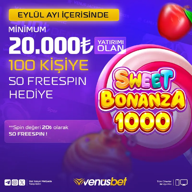 😵‍💫 #Venus’te kazandıran etkinlikler hız kesmiyor; her gün yeni bir fırsat seni bekliyor!…