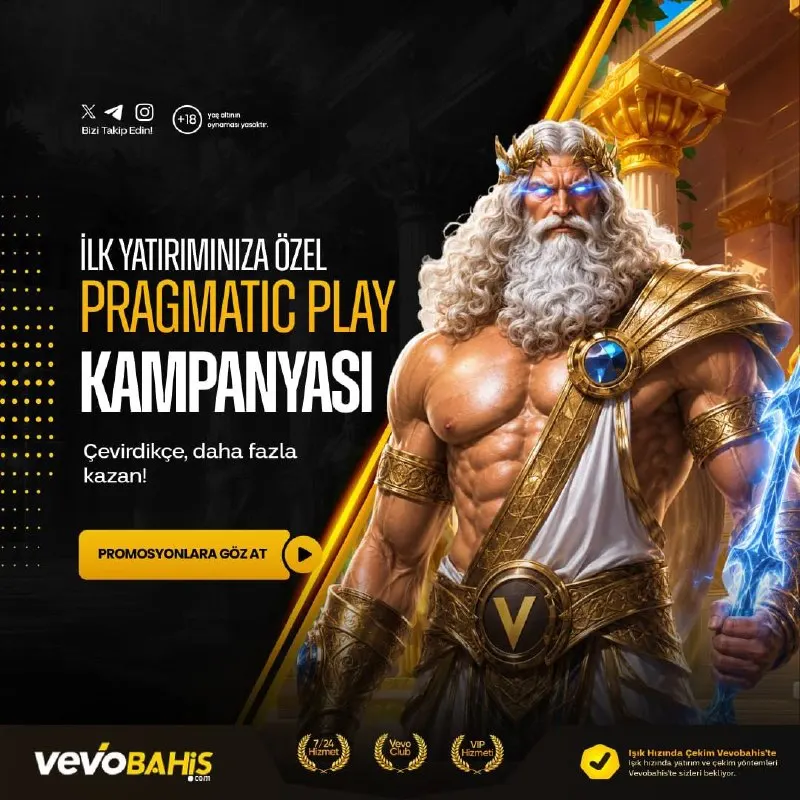 İLK YATIRIMA ÖZEL PRAGMATIC FREESPIN FIRSATI! 🚀 VevoBahis'e üye ol, ilk yatırımını yap ve…