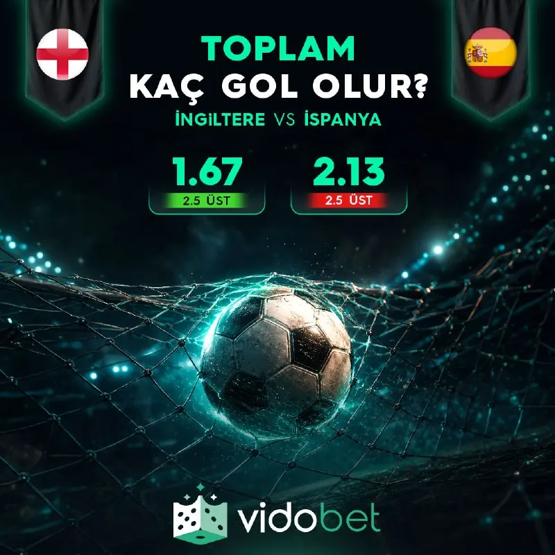 İNGİLTERE - İSPANYA MAÇINDA TOPLAM KAÇ GOL OLUR? ❔ Sence en az 3️⃣ gol olur mu? En yüksek…