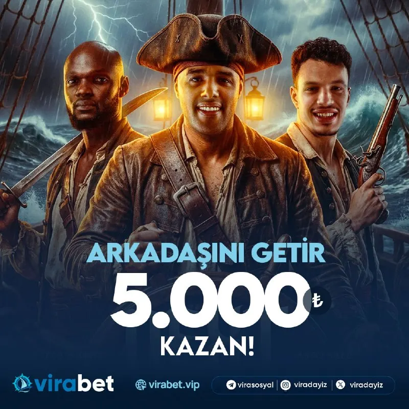 ARKADAŞINI GETİR 5.000₺ NAKİT KAZAN! 💸 1️⃣ Arkadaşını VİRABET’E davet et, 2️⃣ Kullanıcı…