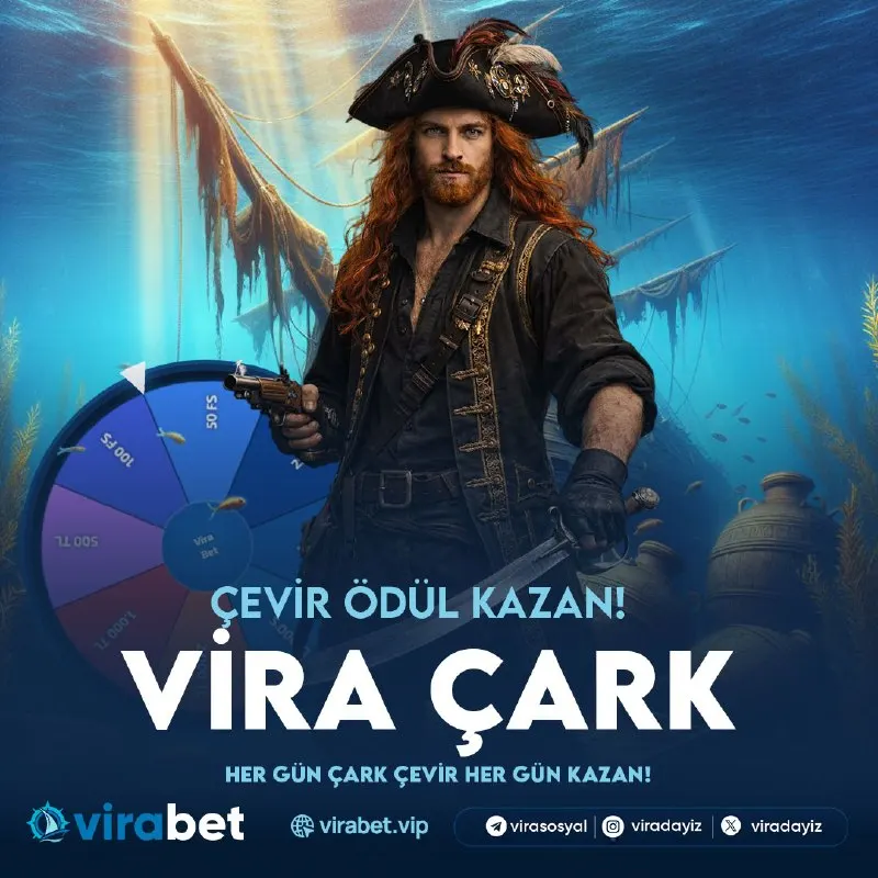 🎰 VİRA ÇARK AKTİF! 🎰 💰 VİRA’DA KAZANCIN YOLU BİTMEZ! SEN DE YENİ GELEN ÇARK SİSTEMİ İLE…