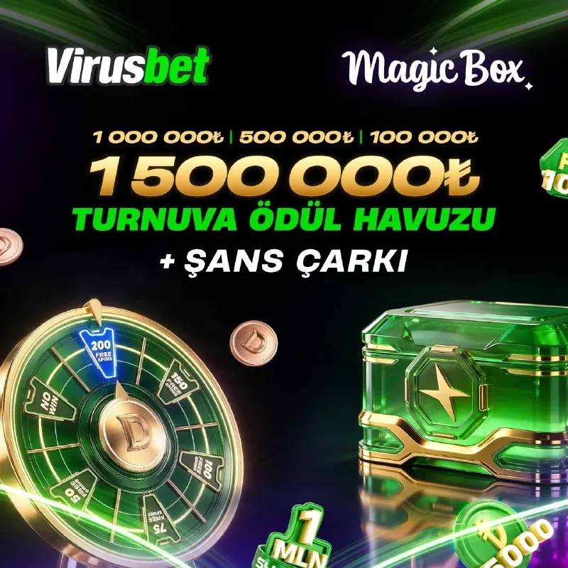 🎁 Magic Box + 🎰 Şans Çarkı Heyecanı ✅ VİRUSBET Türkiye'de! 📅 30 Eylül 2026 saat 23:59…