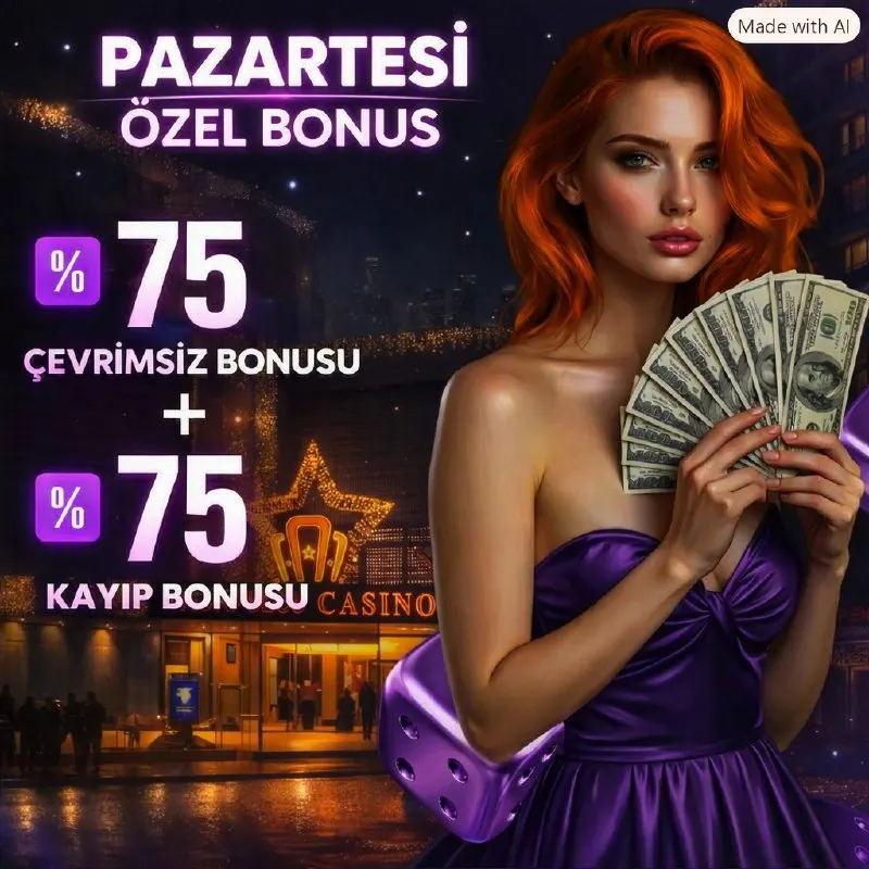 👑 PAZARTESİ SENDROMUNE ÇARE BONUS! 💰 TÜM SLOTLARDA GEÇERLİ CASİNO BONUSU! 💰2 aşamalı…
