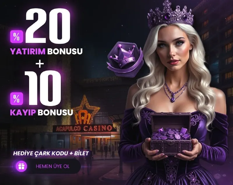 👑 %20 SLOT VE CANLI CASİNO BONUSU AL , KAYBEDERSEN %10 DAHA KAYIP İSTE! 💰 TÜM SLOT VE…