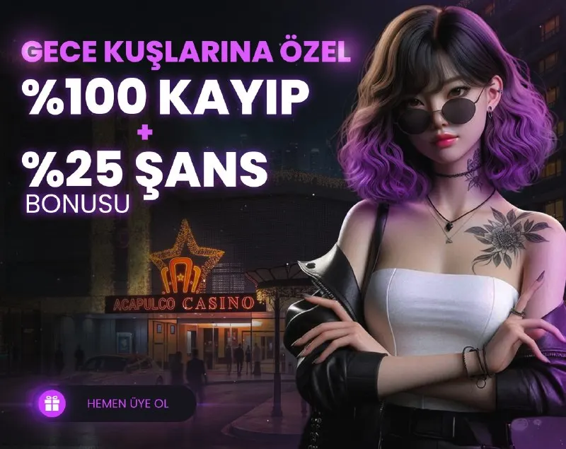 👑 GECE 00:00 İLE 06:00 ARASI HEDİYE %25 ŞANS BONUSU! 💰 TÜM SLOT OYUNLARINDA GEÇERLİDİR. 💰…
