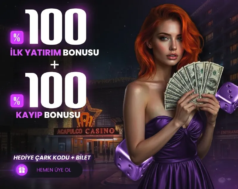 👑SADECE ACAPULCO CASİNO' DA ÇİFTE %200 İLK YATIRIM BONUSU! 💰 TÜM SLOTLARDA GEÇERLİ CASİNO…