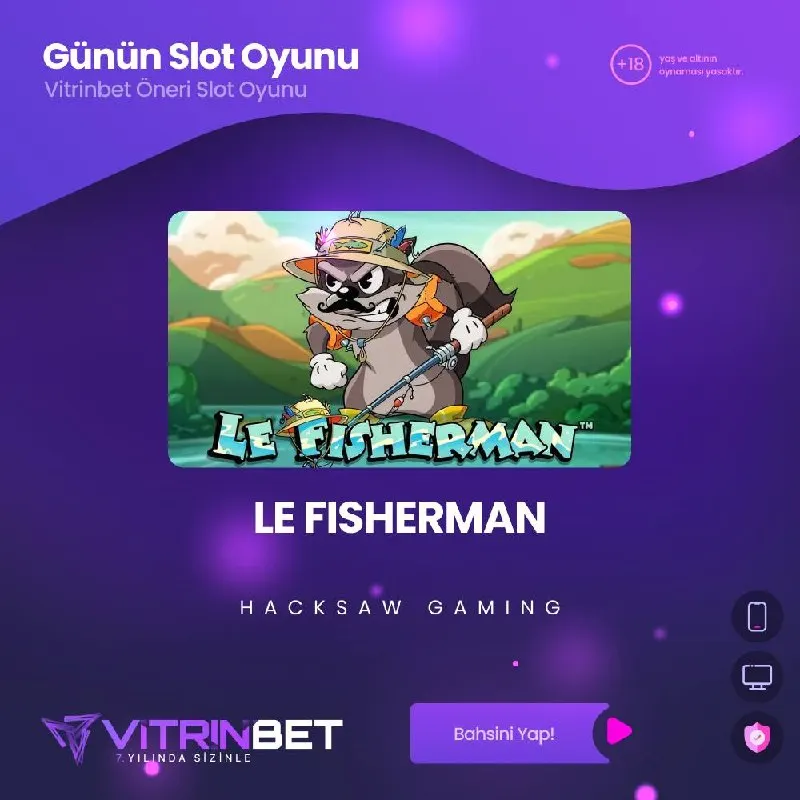 🎰 GÜNÜN SLOT OYUNU: LE FISHERMAN 🎰 Suların en karizmatik balıkçısıyla oltanı at, nehrin…