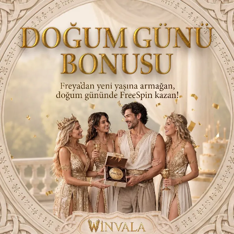 🎂 PASTA TAMAM, GANİMET NEREDE? 🎉 Winvala’da doğum günün kuru bir mesajla değil, hesaba…