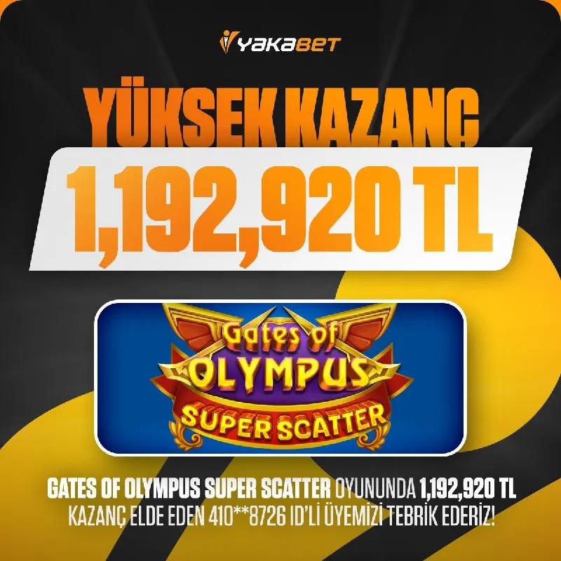🔔 YÜKSEK KAZANÇ! 🚨 Gates of Olympus Super Scatter ⚡️ oyununda 1,192,920₺ kazanç elde eden…