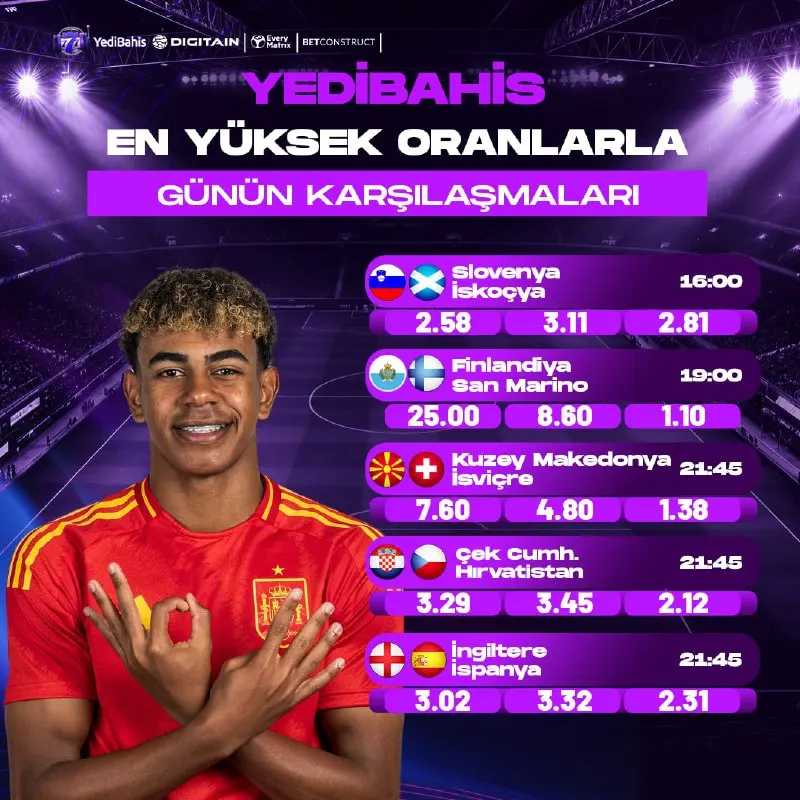 🎰🎰🎰🎰🎰 'TE GÜNÜN EN YÜKSEK ORANLI KARŞILAŞMALARI ➡️Heyecan Dolu Maçlar ve En Yüksek…