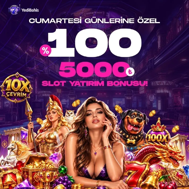 🎰🎰🎰🎰🎰 İLE CUMARTESİYE ÖZEL %100 SLOT YATIRIM BONUSU! 💥500₺ ve üzeri yatırımlarınız için…