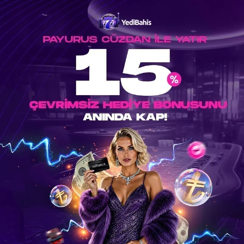 🎰🎰🎰🎰🎰'TE PAYURUS CÜZDANA ÖZEL FIRSAT! 💥PAYURUS Cüzdan ile yatırım yap, çevrimsiz %15…