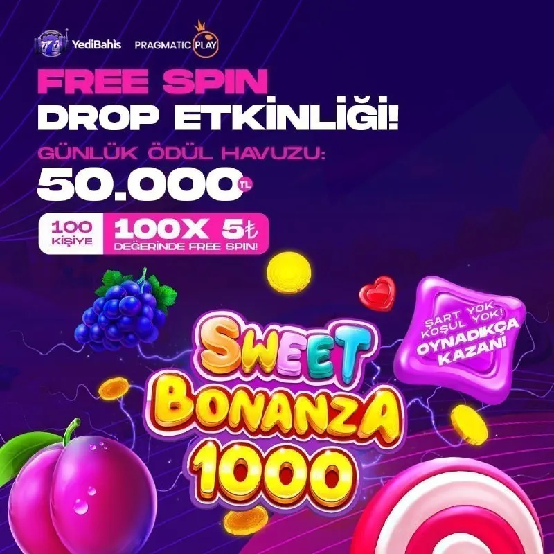 🎰🎰🎰🎰🎰 DROP ETKİNLİĞİ AKTİF! 🔸 ŞART YOK! KOŞUL YOK! OYNADIKÇA KAZAN! 🎰 Pragmatic Play…