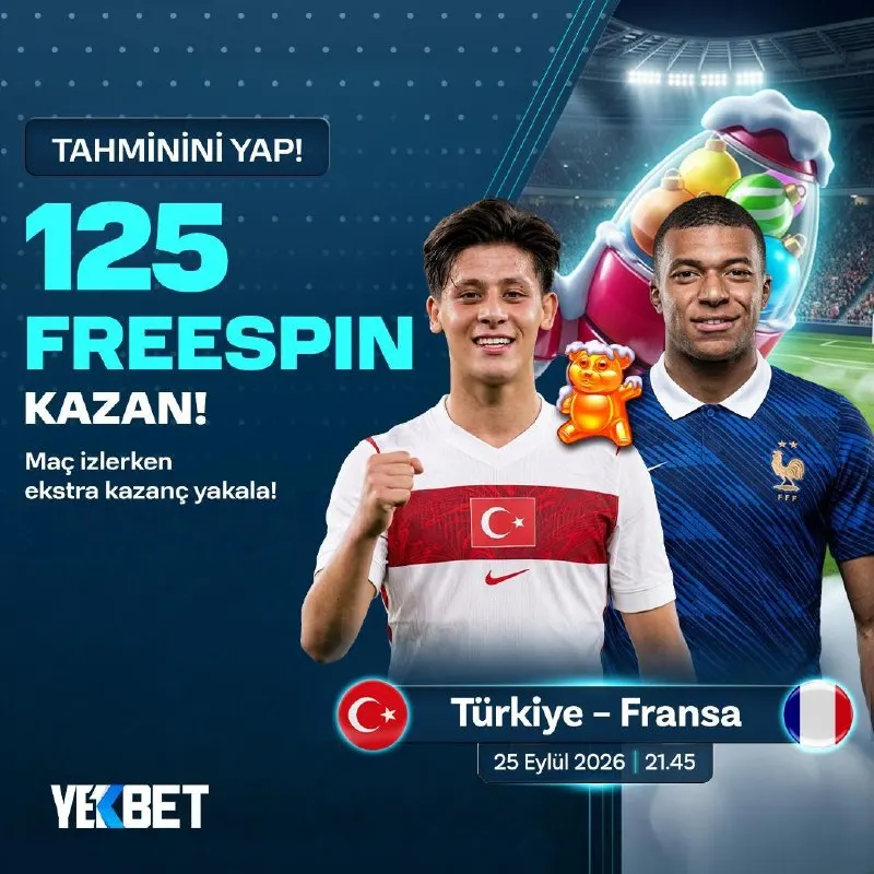 🇹🇷 BİZİM ÇOCUKLARIN FRANSA'YLA MÜCADELESİNE ÖZEL FREESPIN ÖDÜLLÜ TAHMİN ETKİNLİĞİ…