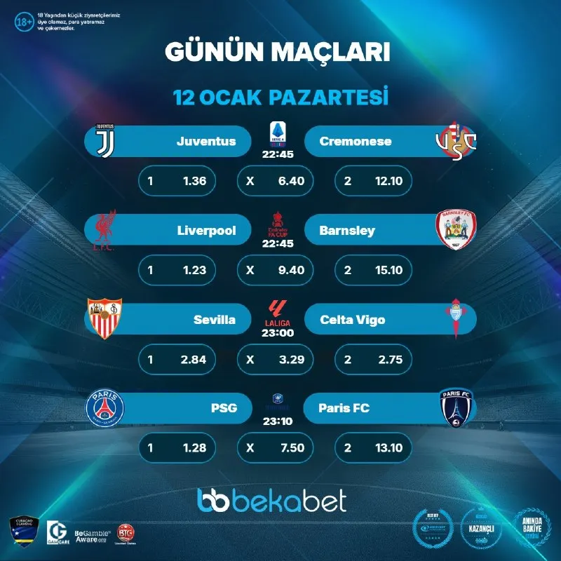 🔤🔤🔤🔤🔤🔤🔤 ⚽️ #bekabet 'te Günün Maçları! ⚽️ 💎 En Güncel Maçlar, En Güçlü Oranlar. 💎 👑…