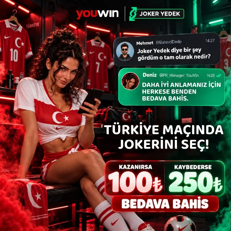 🇹🇷 TÜRKİYE – FRANSA MAÇINDA JOKERİNİ SEÇ! 🃏⚽️ 🎯 Bahsin kazanırsa 100₺ Bedava Bahis 🔥…