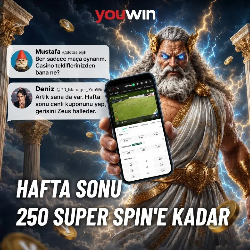 ⚽️ Hafta Sonu Canlı Bahis, Super Spin’e Dönüşüyor! 🎰 Cuma-Pazar arasında futbol maçlarına…