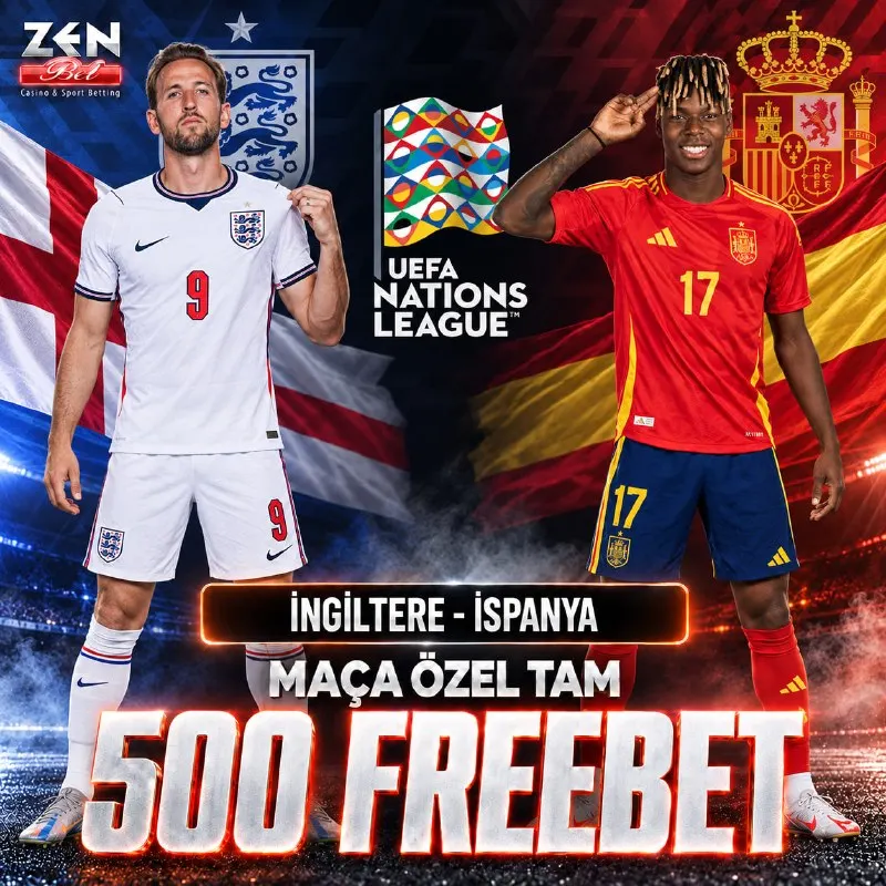 ZenBet Farkı İle 500 Freebet! 👟 İngiltere - İspanya 💘 Tek Yapman Gereken Toplam Gol…