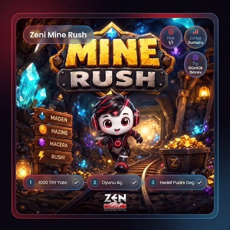 Telegram Özel Görev Kampanyası! 🎰Mine Rush oyun hakkı kazanmak için hemen bota bağlan. 🔥…