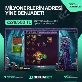 🚨MİLYONERLERİN ADRESİ YİNE BENJABET! 🔥 ☠️Death Dominion'da tam 7.279.500₺ kazanç elde…