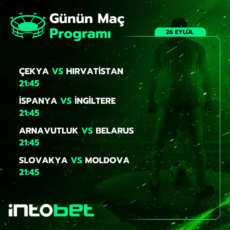 🔥 Çekya - Hırvatistan, İspanya - İngiltere, Arnavutluk - Belarus, Slovakya - Moldova! 26…