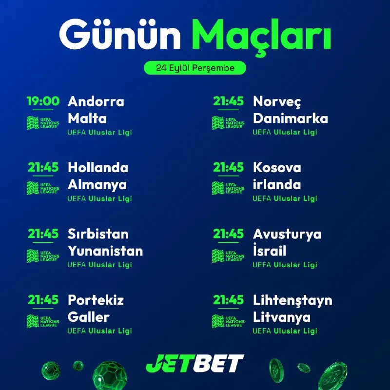🏆 UEFA Uluslar Ligi'nde Portekiz-Galler kapışması! Jetbet'in yüksek oranlarıyla bu dev…