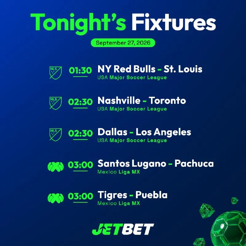 🌙 USA MLS night action sees Dallas clash with Los Angeles! Grab real-time live odds and…