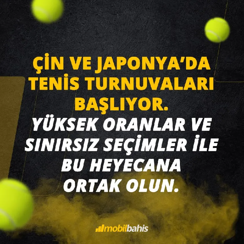 🎾 Çin ve Japonya’da tenis turnuvaları başlıyor! Kortlarda heyecan yükselirken yüksek…
