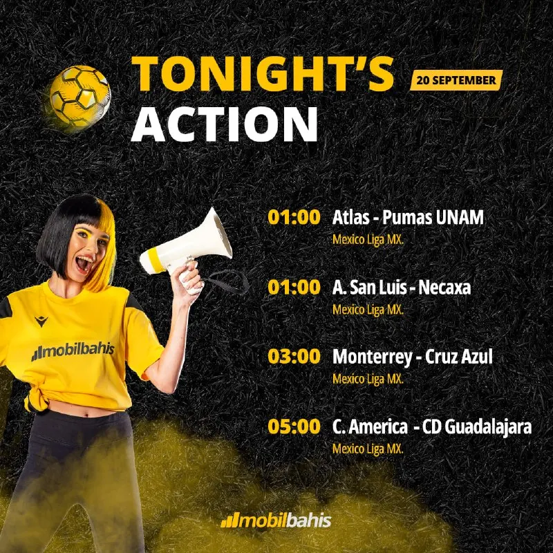 🌙 September 20 brings exciting Liga MX action with Atlas vs Pumas UNAM, San Luis vs…