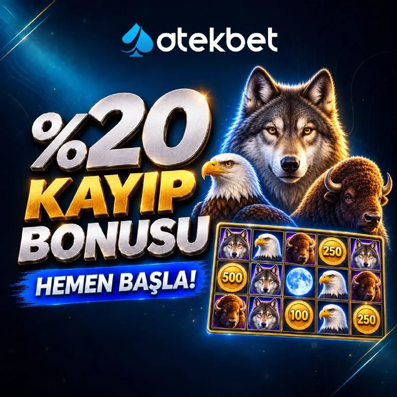 🫣😐🤭🫣🤔🤭😐 ​🌟 ATEKBET'TEN ÖZEL %20 KAYIP BONUSU! 🌟 ​💫 Özel Bonus Avantajları ​🦅 Yeniden…