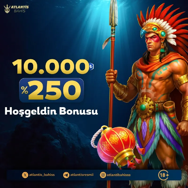⚡️ ATLANTIS BAHİS’E DEV HOŞ GELDİN BONUSU! 📣Yeni üyelere özel fırsat şimdi Atlantis…