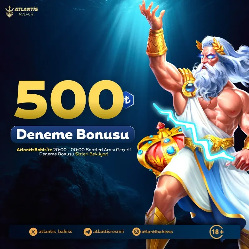 🎁 AtlantisBahis’te 👑👑👑 👑 DENEME BONUSU seni bekliyor! 💸 Üye ol 🎯 Bonusunu al 🔥 Kazanmaya…