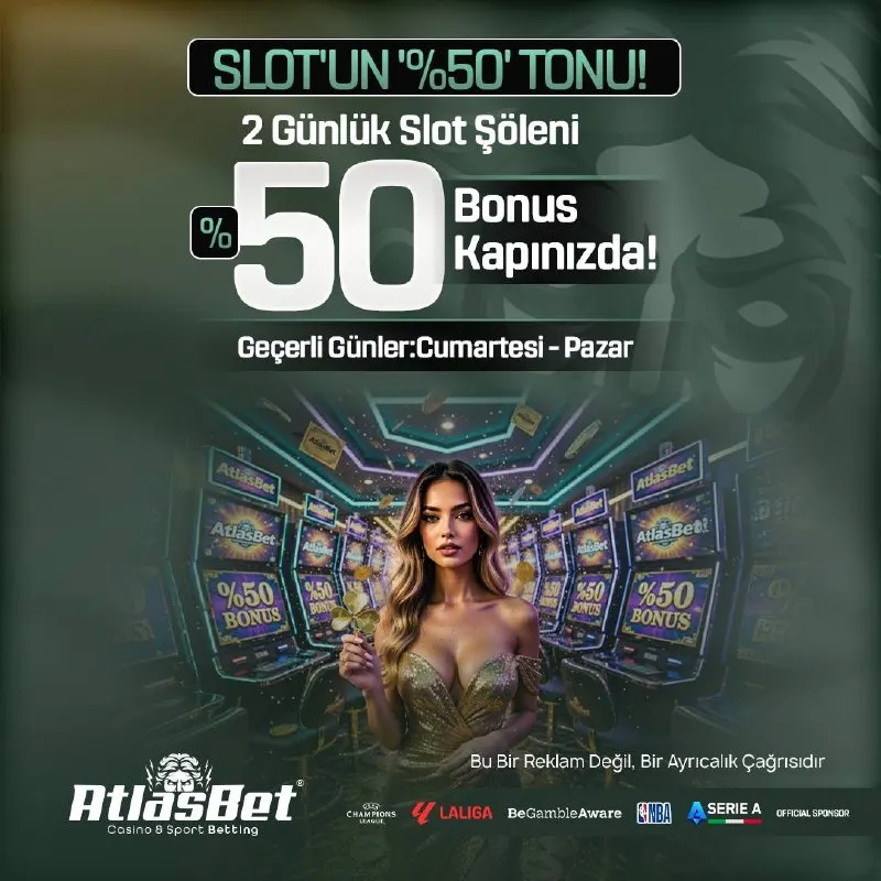 🔥 2500 TL SLOT BONUSU SENİ BEKLİYOR! 🗓Cumartesi ve Pazar yapacağın yatırımlara %50 Bonus…