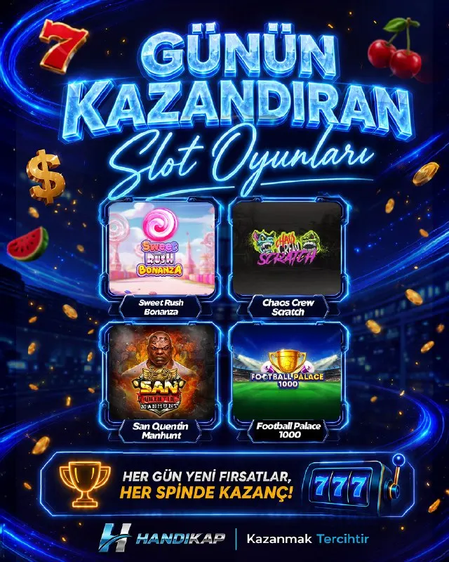 🎰 YENİ OYUNLAR HANDİKAP’TA! 🔥 Birbirinden farklı oyunlar ve dikkat çeken yapımlar şimdi…